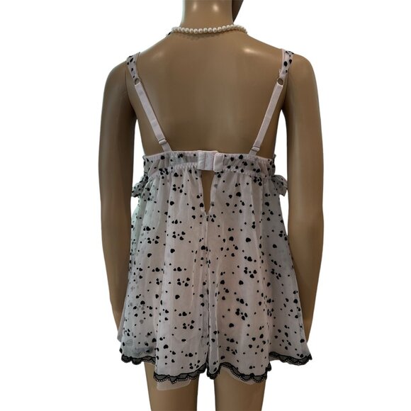 Seductive Wear Cinema Etoile Mesh Babydoll Chemise, size medium - Picture 7 of 12